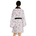 Japanese Floral Elegance Kimono - Luxurious Fashion Robe for Style Enthusiasts