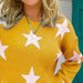 Winter Chic Star Pattern Round Neck Sweater - Your Essential Cozy Layer