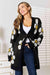 Floral Blossom Button-Up Longline Cardigan