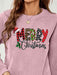 Festive Cheer Merry Christmas Graphic Sweatshirt