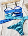 Elegant Ring-Embellished Tie-Detail Bikini Set