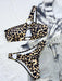 Leopard Print Cutout One-Shoulder Bikini Set