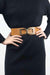 Chic Elastic PU Leather Belt with Stylish Double D Buckle