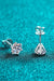 Dazzling Sterling Silver Moissanite Stud Earrings - Luxe Gemstone Accessories