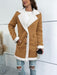 Chic Buttoned Long Coat with Lapel Collar: Fashionable and Cozy Outerwear for Winter