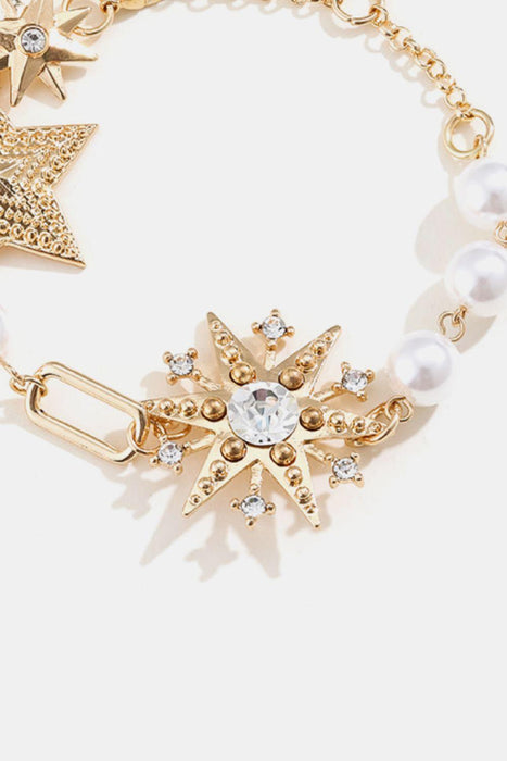 Celestial Charm Pearl Bracelet