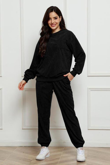 Ultra-Comfortable Crewneck Sweater and Jogger Set