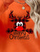 Festive Merry Christmas Graphic Sweatshirt