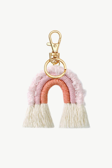 Rainbow Fringe Keychain - Add a Pop of Color to Your Style