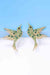 Elegant Avian Drop Earrings with Glass Accents in Zinc Alloy