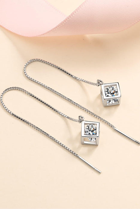 Timeless 2 Carat Lab-Diamond Sterling Silver Threader Earrings