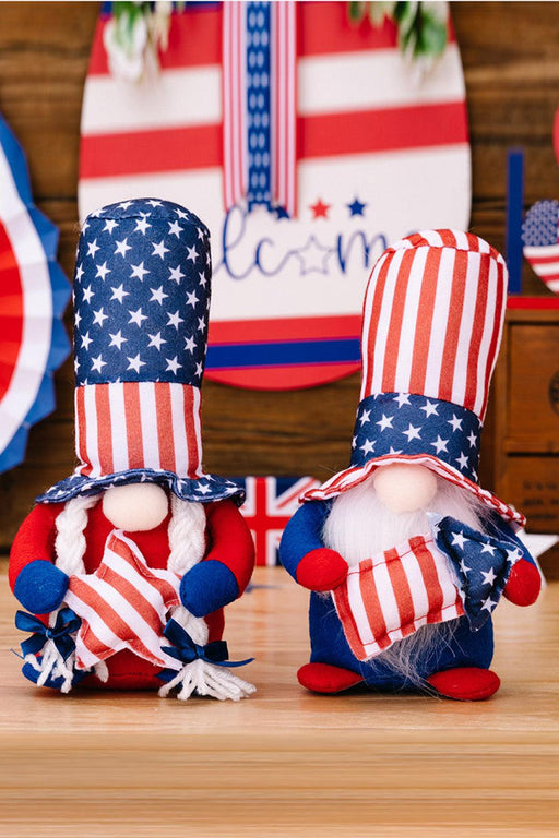 Patriotic Gnome Duo for Festive July 4th Celebrations