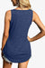 Chic Square Neck Tank with a Flattering Curved Hem: Your Stylish Everyday Essential