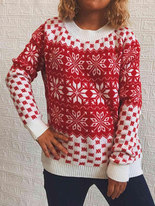 Winter Wonderland Long Sleeve Knit Sweater