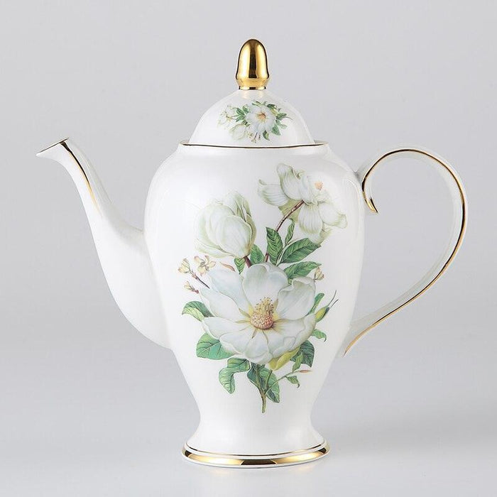 Elegant European Chrysanthemum Fine China Tea Set