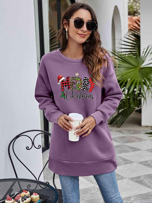 "Joyful Greetings" Christmas Graphic Holiday Sweatshirt