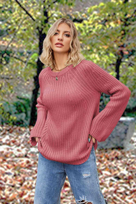 Cozy Comfort Round Neck Knit Sweater