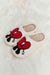 Melody Love Heart Print Plush Fleece Slippers for Cozy Comfort