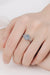 Elegant Halo Lab-Diamond and Zircon Accent Ring