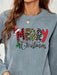 Festive Cheer Merry Christmas Graphic Sweatshirt