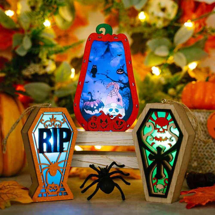 Charming Illumination: 2-Piece Decorative Light-Up Hanging Widgets for Your Home