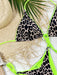 Leopard Print Halter Bikini Set with Side Ties - Trendy Beachwear Ensemble