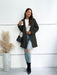 Chic Buttoned Long Coat with Lapel Collar: Fashionable and Cozy Outerwear for Winter