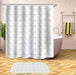 Chic Geometric Shower Curtain Bundle with Hooks