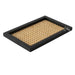 Handcrafted Japanese Style Rattan and Wood Tray for Elegant Home Decor
