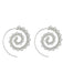 Vintage Heart Swirl Earrings - Elegant Retro Alloy Ear Adornments by JakotoNew