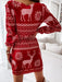 Festive Sheath Dress: Elegant and Cozy Attire for Women