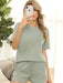 Chic Women's Waffle Lounge Set: Luxurious and Fashionable Casual Wear