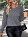 Women's Cozy Solid Knit Pullover for Effortless Style