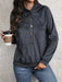 Women's Cozy Solid Textured Hooded Pullover for All Seasons