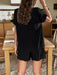 Chic Solid Color Women's Knit Shorts and Short-Sleeved Suit Set - Trendy Fashion Ensemble