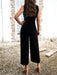 Chic Solid Cotton Jumpsuit - Elegant Wardrobe Essential