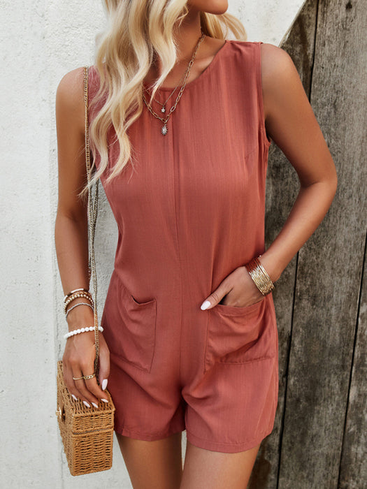 Chic Solid Viscose Jumpsuit for Effortless Style