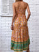 Boho Blossom Suspender Dress - Women's Floral Print Fashion Statement Piece