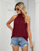 Fashionable Halter Neck Top with Stylish Dropped Shoulder Sleeves