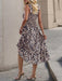 Chic Geometric Print Suspender Dress - Fashionable Spring-Summer Attire