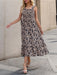 Chic Geometric Print Suspender Dress - Fashionable Spring-Summer Attire