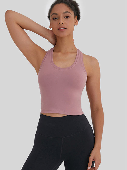 Chic Yoga Tank Top with Stunning Back Detail for Stylish Workout Sessions