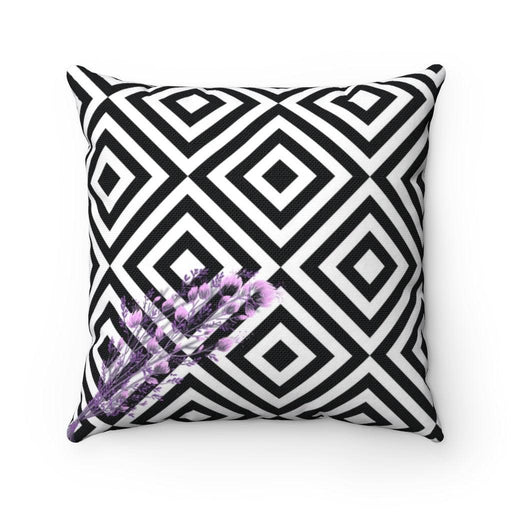 Lavender Blossom Reversible Cushion Cover by Elite Living