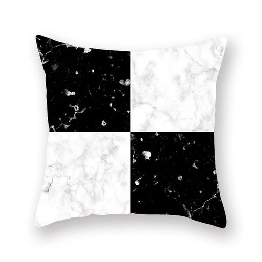 Marble Grain Love Happy Pillow Case for Stylish Home and Office Enhancement