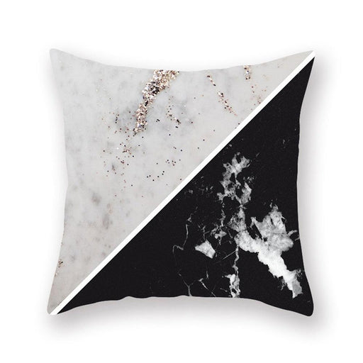 Marble Grain Love Happy Pillow Case for Stylish Home and Office Enhancement
