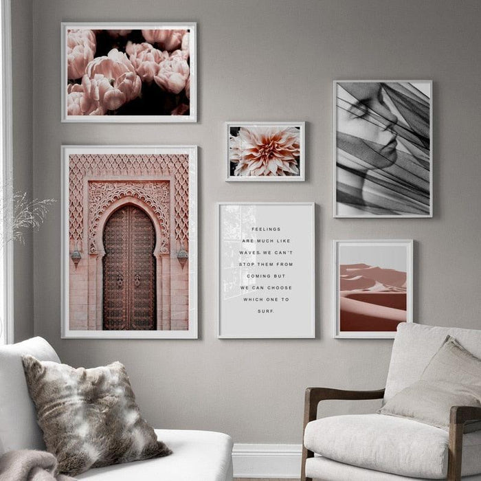 Enchanting Moroccan Vibes Vertical Canvas Art Prints - Elevate Your Space - Artistic Moroccan Elegance Collection