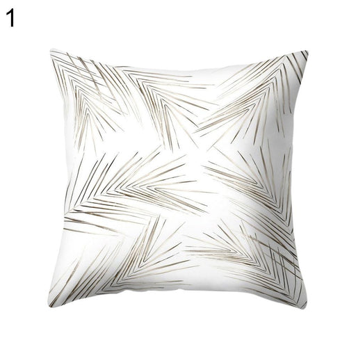 Nordic Palm Leaf Print Pillow Cover - Stylish Home and Car Decor Upgrade