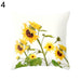 Sunflower, Pine Tree, and Pineapple Print Pillow Case for Home Décor