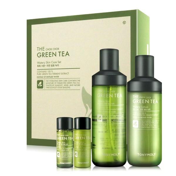 Green Tea Revitalizing Skincare Set with Free Travel Samples