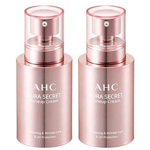 Pink Radiance Duo: AHC Aura Secret Tone Up Cream Set with UV Protection